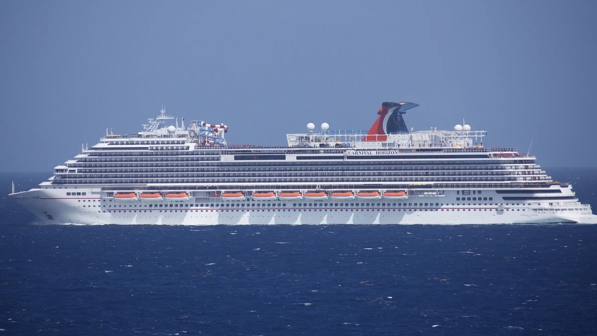 Carnival Horizon at sea off Grand Turk
