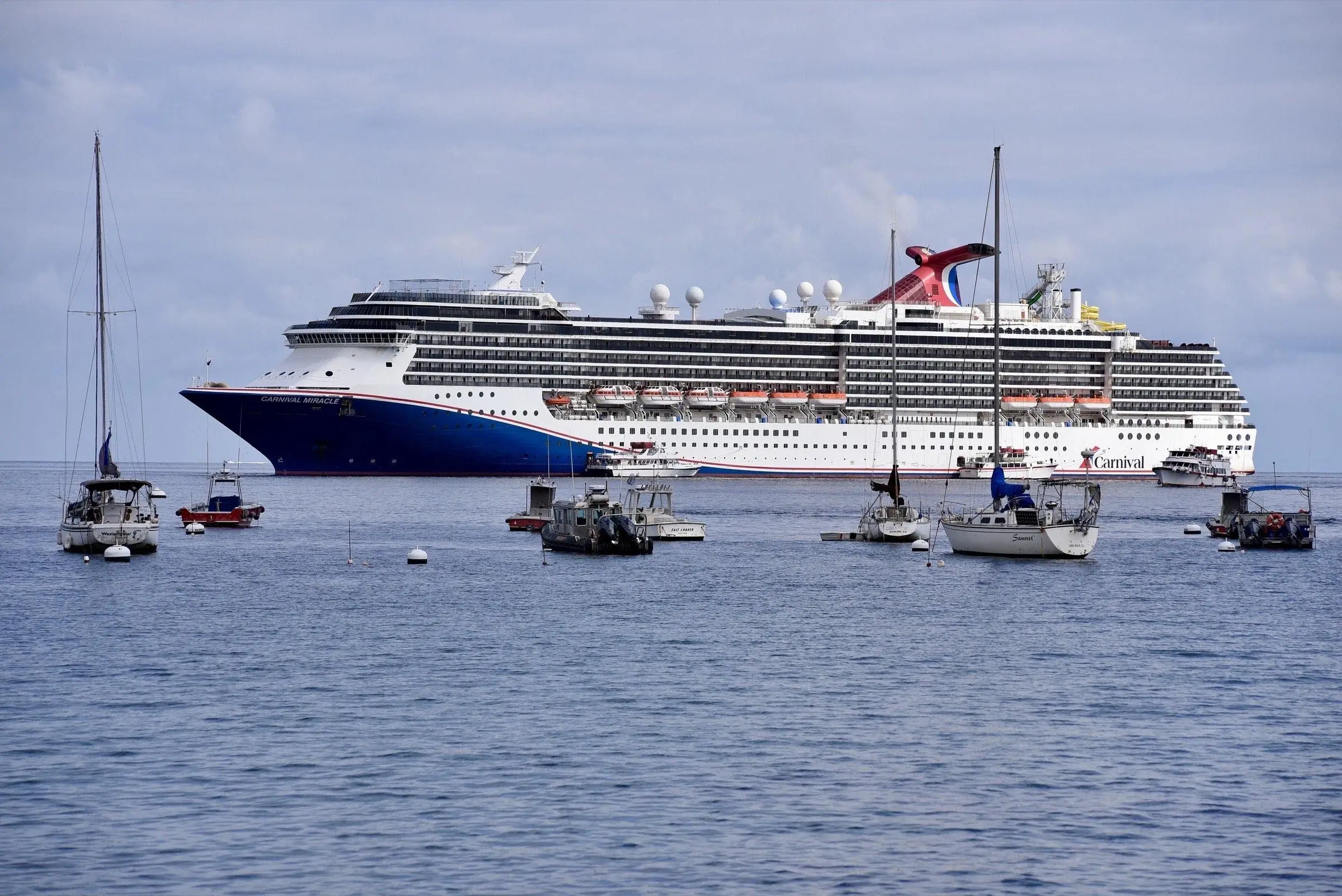 Carnival Miracle off Santa Catalina Island, California