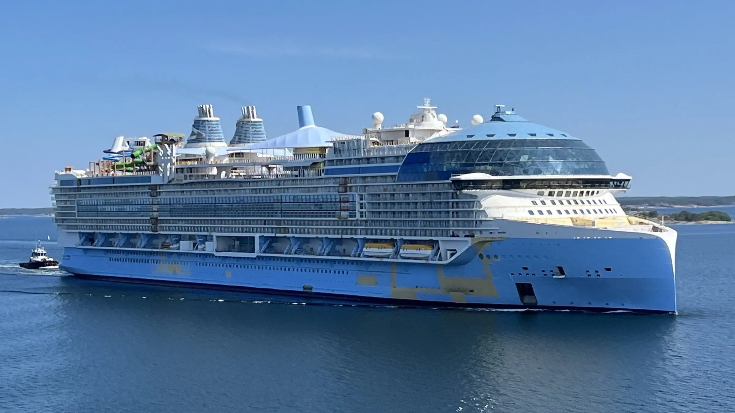 Icon of the Seas on sea trials off Turku, Finland