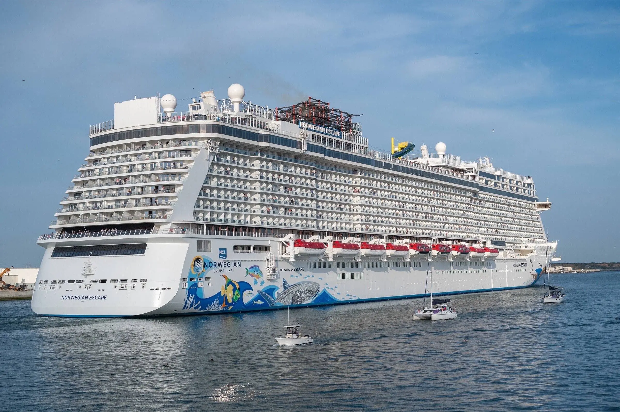 Norwegian Escape leaving Port Canaveral, Florida