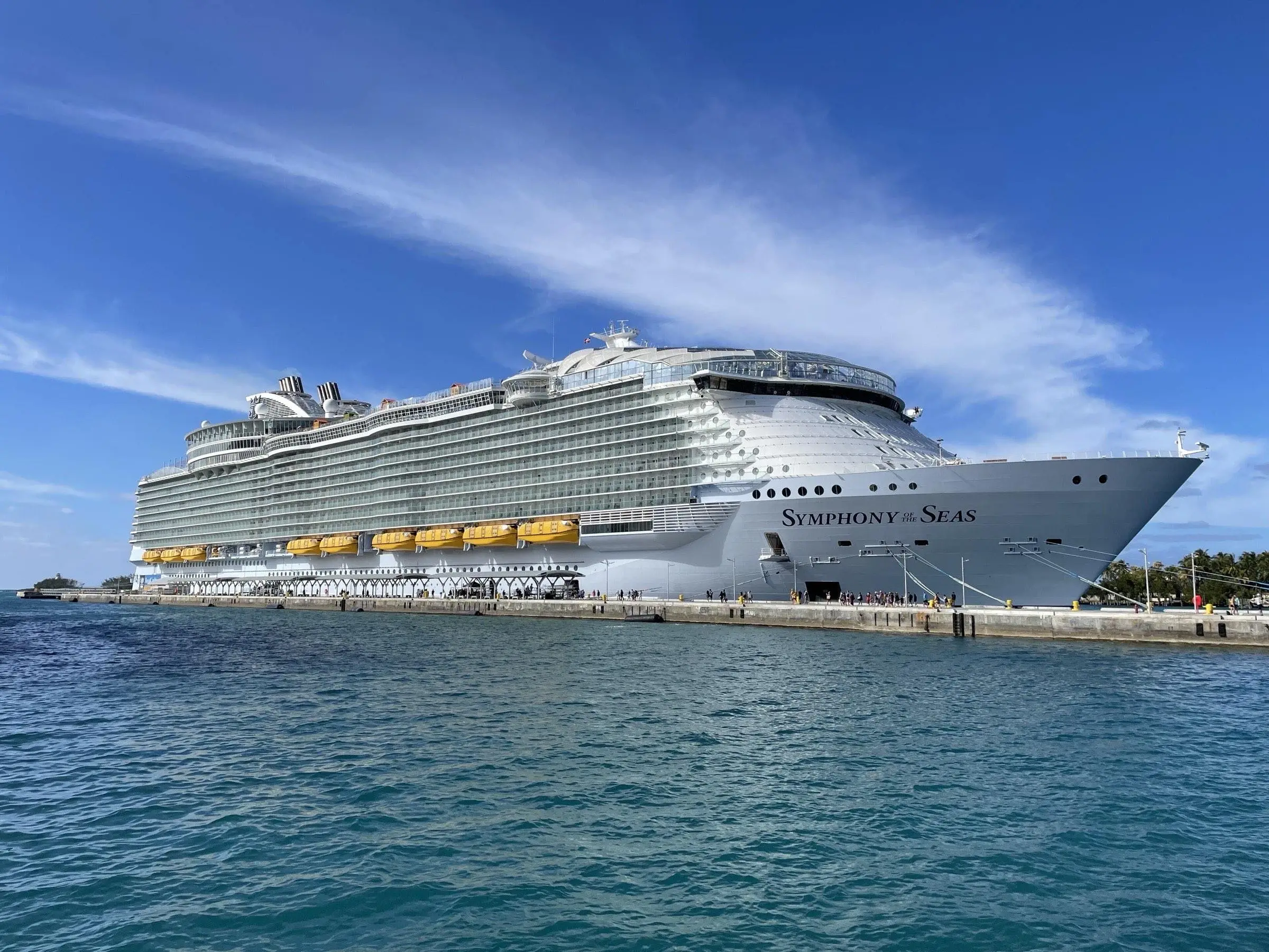 Symphony of the Seas in port at Nassau, Bahamas